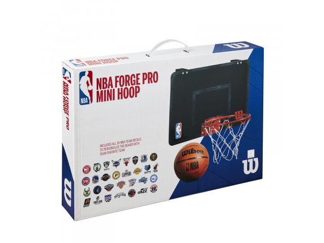 Wilson NBA Forge Acrylic Mini Hoop - Баскетбольное Мини-кольцо(+30 стикеров команд NBA)