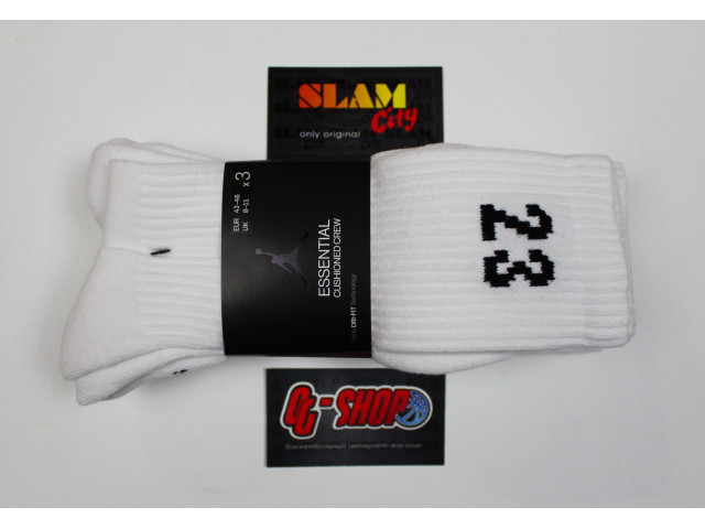 Jordan Essentials Crew Socks (3 Pairs) - Баскетбольные носки (3 пары)